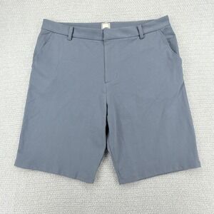 Swet Tailor Everyday Chino‎ Short Mens 36 Blue 9" Flat Front Casual Stretch